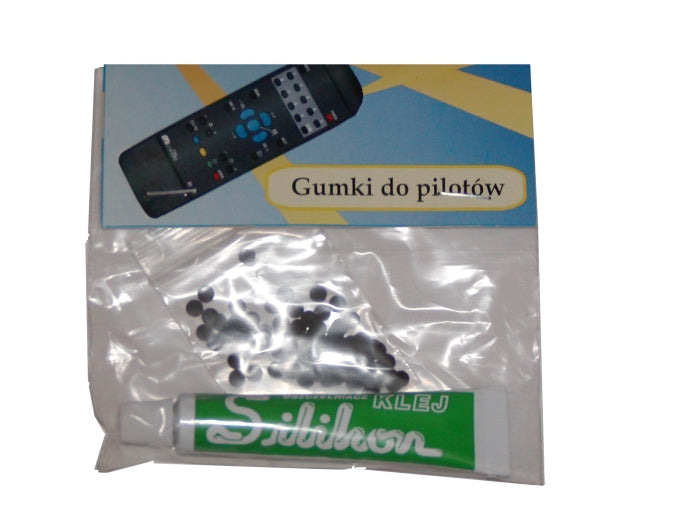 Kit de reparo de chaves para controles remotos junto com cola.