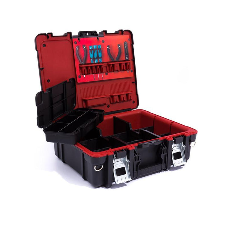 Maletín técnico negro y rojo 46x36x15.5 cm Keter Technician Box