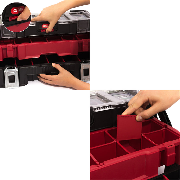 Cajas de herramientas de voladizo con tres pisos