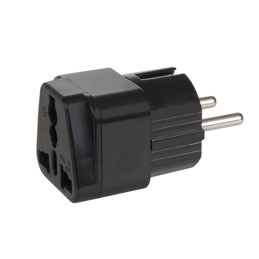 Adaptador Universal de viaje Reino Unido a Europa Enchufe Schuko EU MCE155