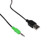 Alto-falantes estéreo de computador pretos Audiocore AC805 USB 6W