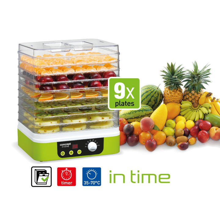 Desidratador de alimentos para frutas, legumes, cogumelos, ervas, flores e carne Concept SO 1060