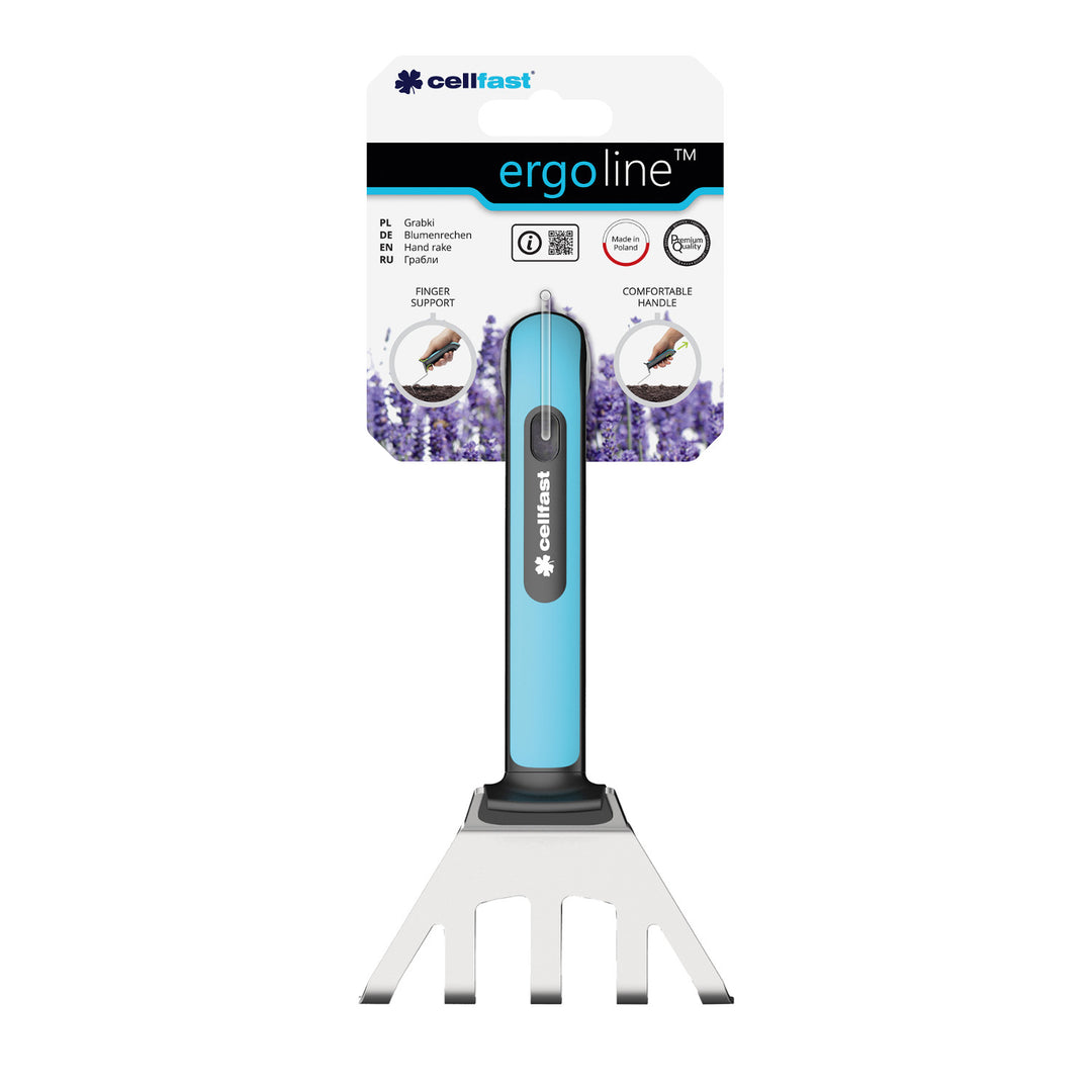 Ancinho de jardim Cellfast Ergo 42-005 com 5 dentes
