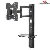 Soporte para TV con estante para DVD Maclean, VESA 200x200, 23"-42", 30 kg, MC-771