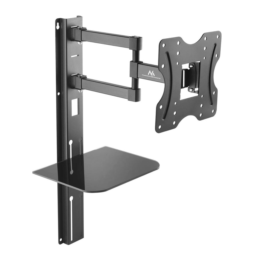 Soporte para TV con estante para DVD Maclean, VESA 200x200, 23"-42", 30 kg, MC-771