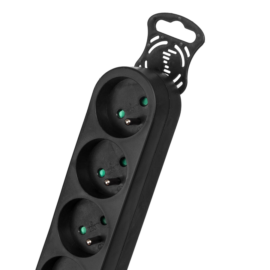Regleta Maclean Energy MCE188 Cable de extensión de 6 tomas con interruptor