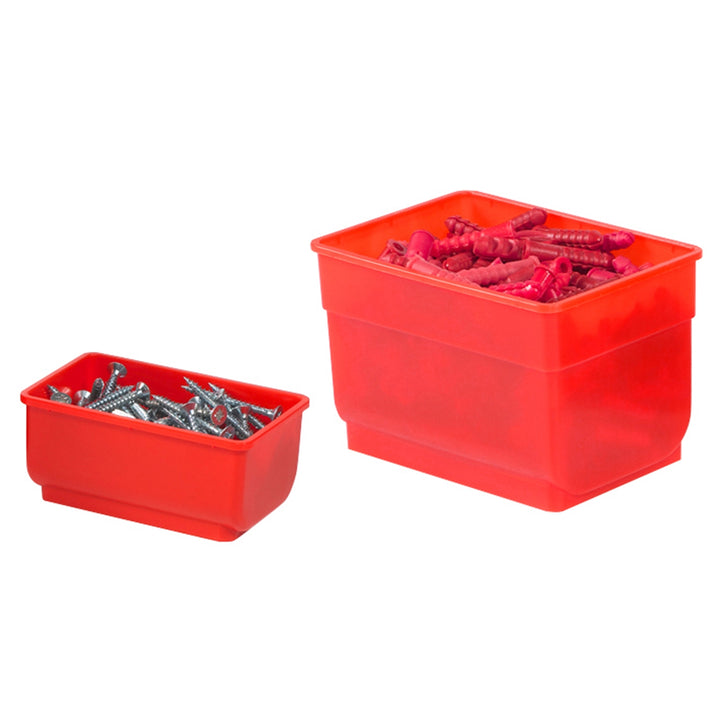Caja de muebles KETER Cantilever en color rojo.