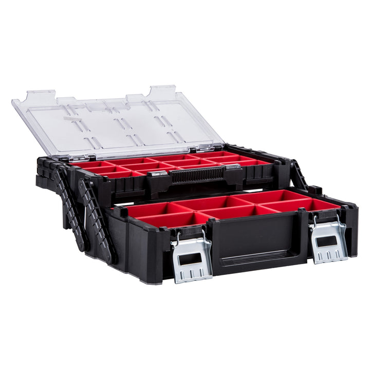 Caja de muebles KETER Cantilever en color rojo.