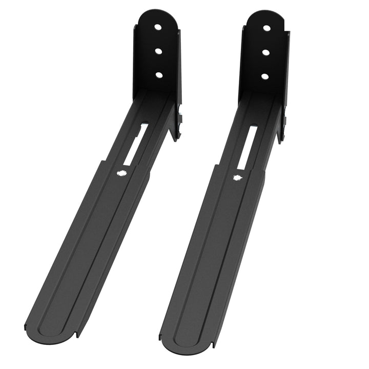 Suporte de parede preto universal para fornos micro-ondas e equipamentos audiovisuais Maclean MC-776 B