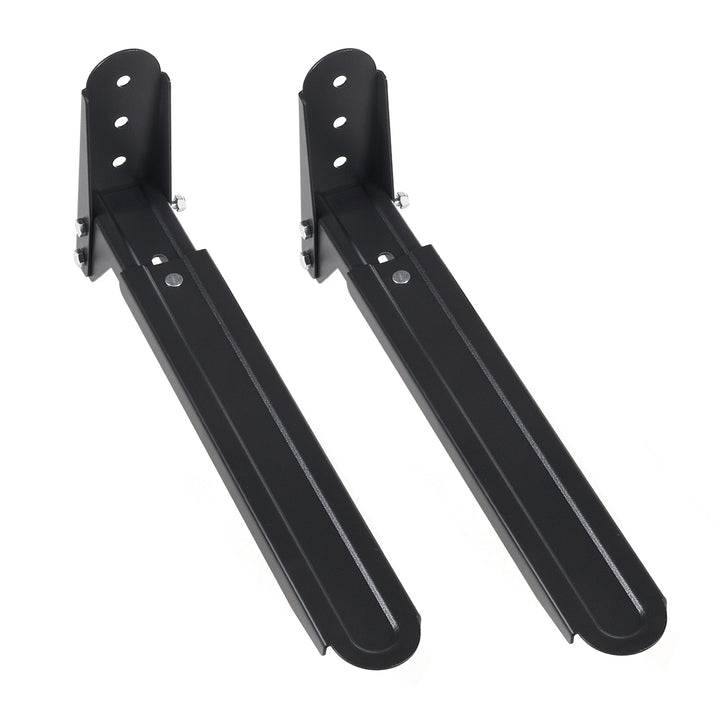 Suporte de parede preto universal para fornos micro-ondas e equipamentos audiovisuais Maclean MC-776 B