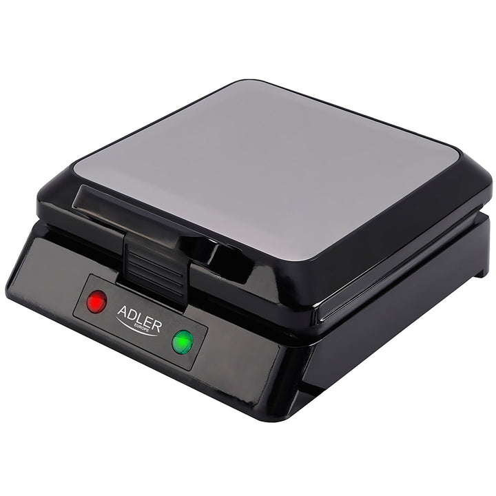 Gofrera profesional para 4 gofres, 1300W, libre de BPA, 1300 W, 0 Decibeles, Negro Adler AD 3036