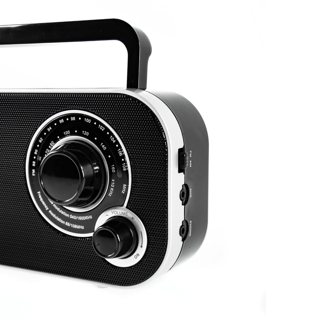 Rádio de cozinha portátil retro preto Camry CR1140 AM/FM
