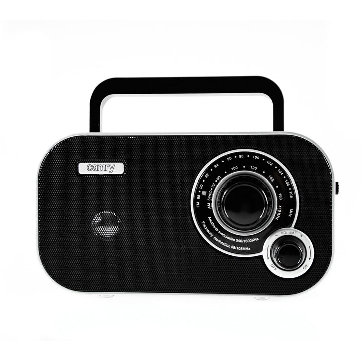 Rádio de cozinha portátil retro preto Camry CR1140 AM/FM