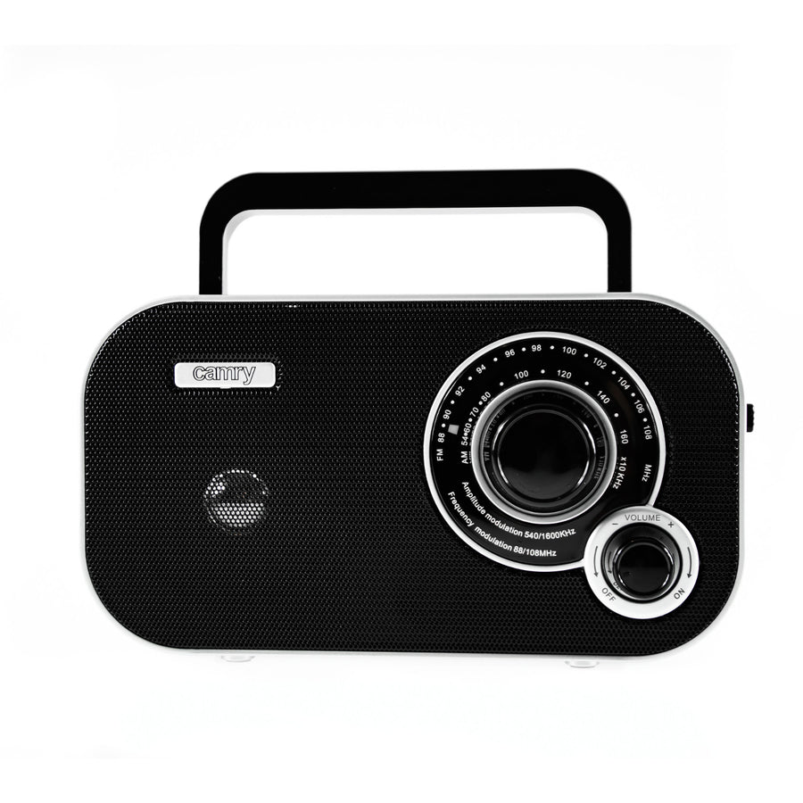 Rádio de cozinha portátil retro preto Camry CR1140 AM/FM