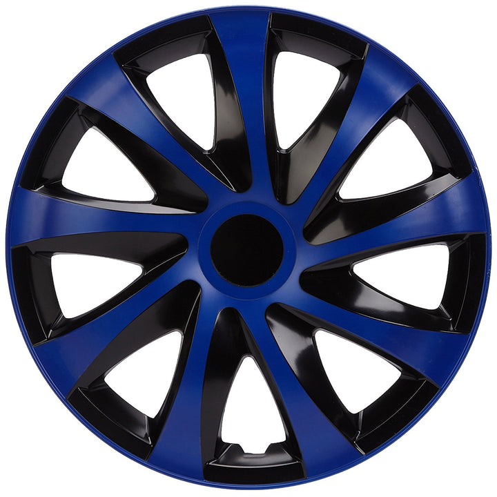 Calotas universais de 16" 4 peças em preto e azul DRACO CS