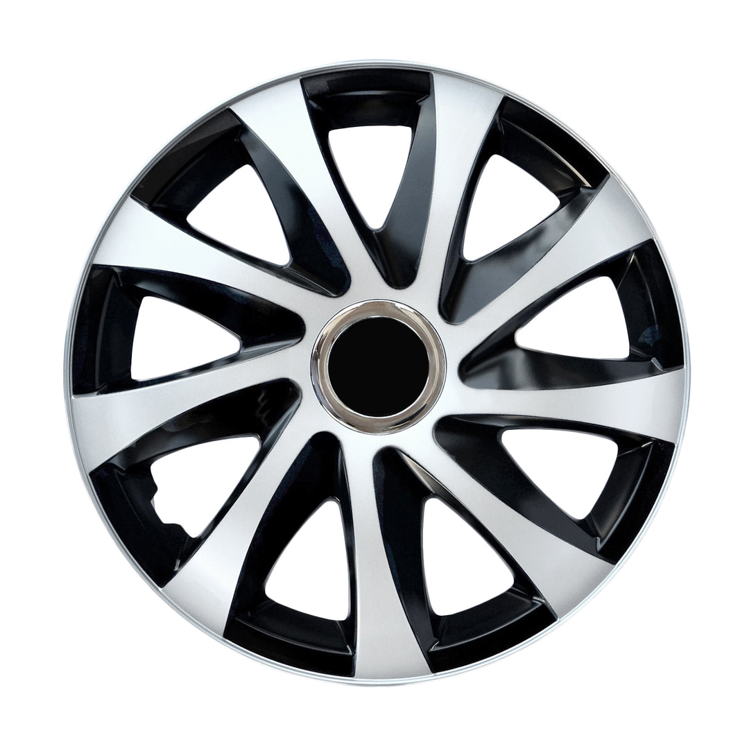 Calotas universais 15" NRM DRIFT Extra branco/preto 4 peças