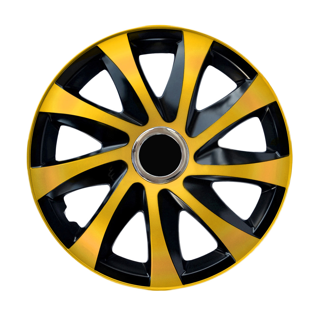 Calotas universais 14" NRM DRIFT Extra ouro/preto 4 peças