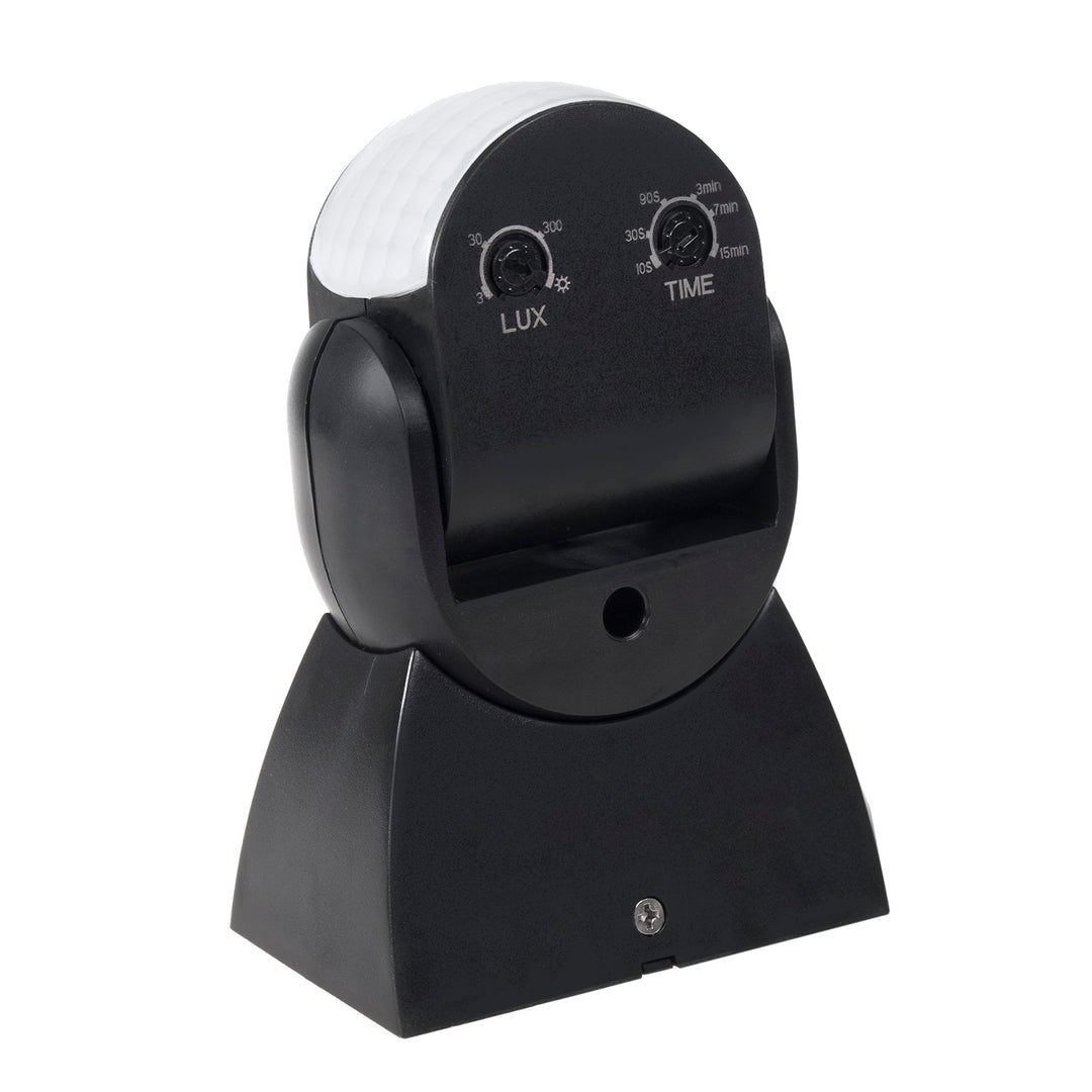 Sensor de movimento infravermelho universal Maclean MCE201 B com sensor crepuscular, alcance de 12 m, detetor de movimento para montagem no teto e na parede, utilização no interior e no exterior