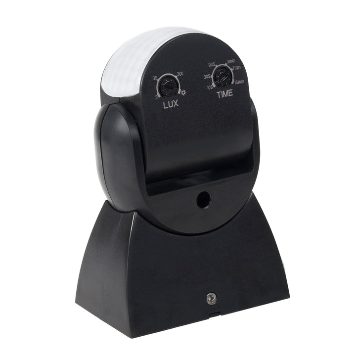 Sensor de movimento infravermelho universal Maclean MCE201 B com sensor crepuscular, alcance de 12 m, detetor de movimento para montagem no teto e na parede, utilização no interior e no exterior