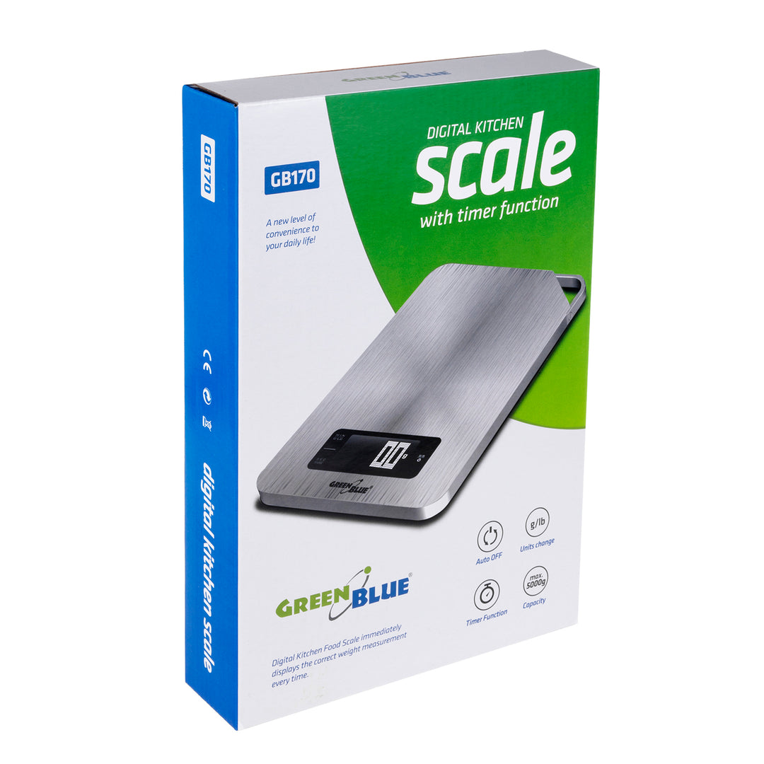 GreenGBlue GB170, peso mínimo soportado 1 g - peso máximo soportado 5000 g, Grosor ultra delgado de solo 13 mm