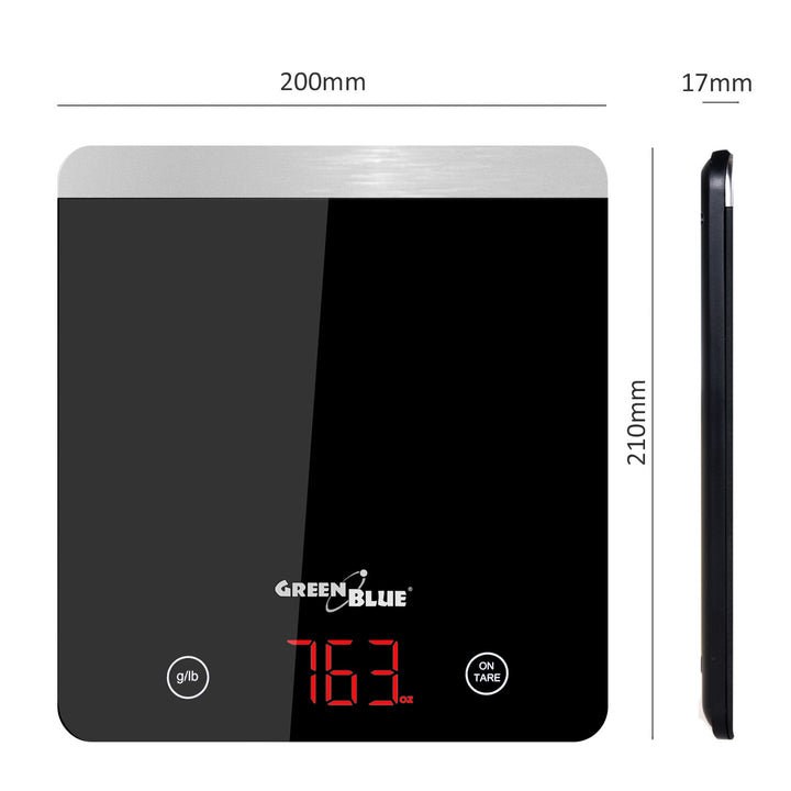 balanza báscula con función tara LED LCD slim delgada, 1g-5kg