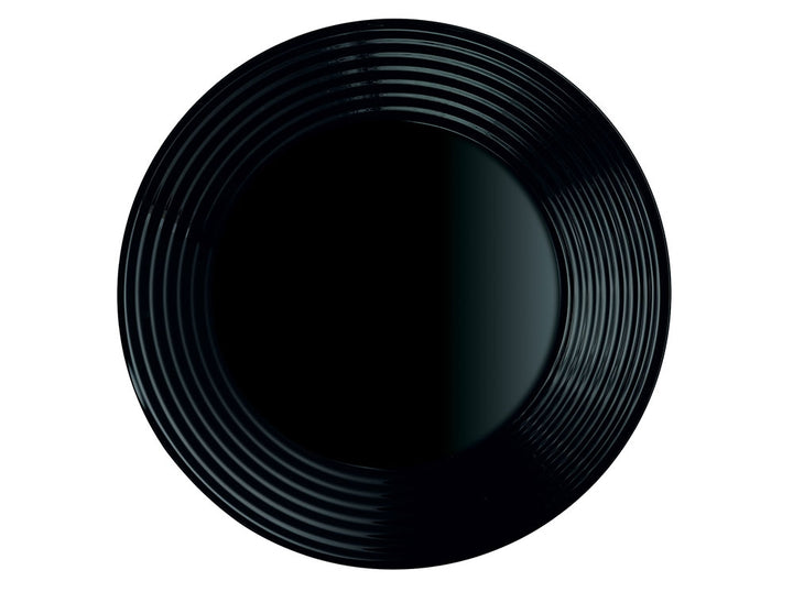 Plato Hondo Corrugado Negro 23cm Harena Luminarc