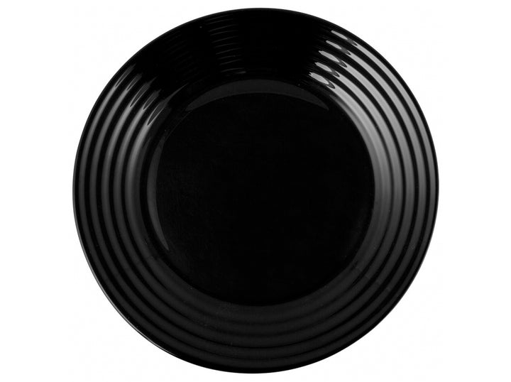 Prato de sobremesa redondo preto Luminarc Harena 19 cm