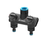 Colector doble Cellfast Ergo con control de caudal