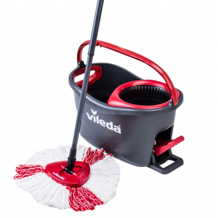 Conjunto de cubo y fregona microfibra secado Rotary MOP VILEDA Easy Wring and Clean TURBO