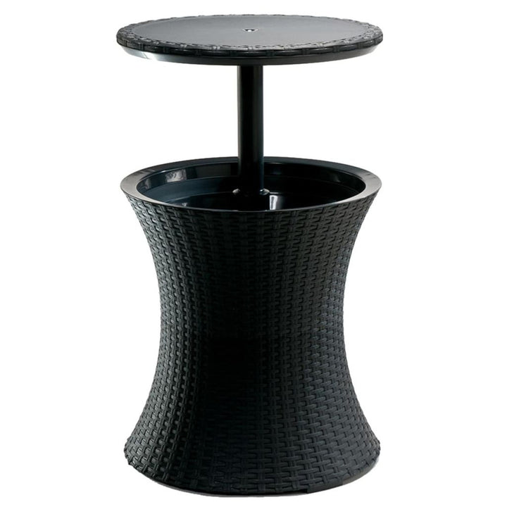 Frigorífico de mesa de bar, refrigerador de bebidas para jardim Keter Cool Bar Rattan Antracite