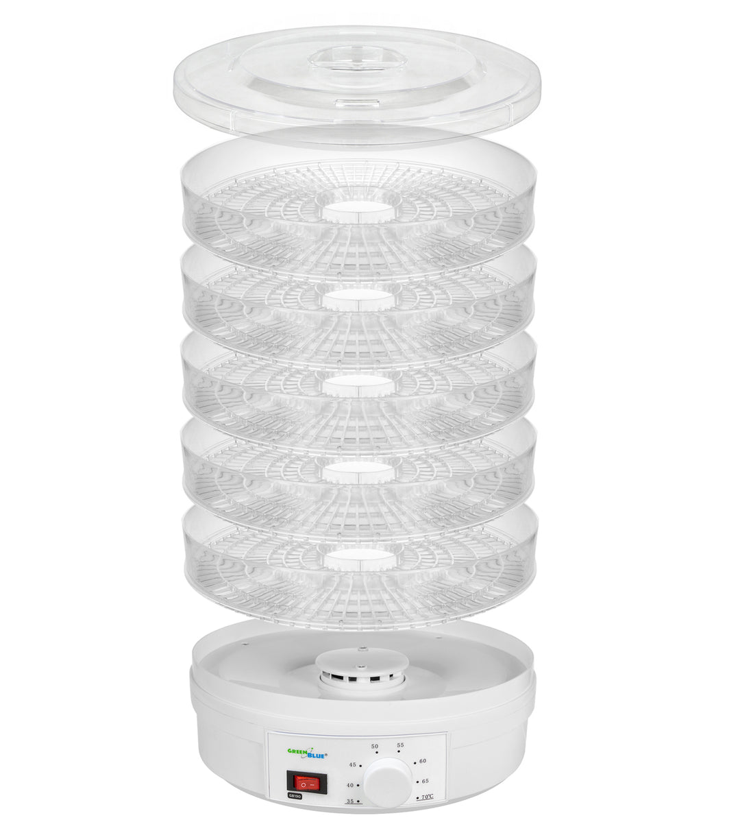 Compartimentos de 5 capas - 35 a 70 ° C - 250 W - GreenBlue GB190