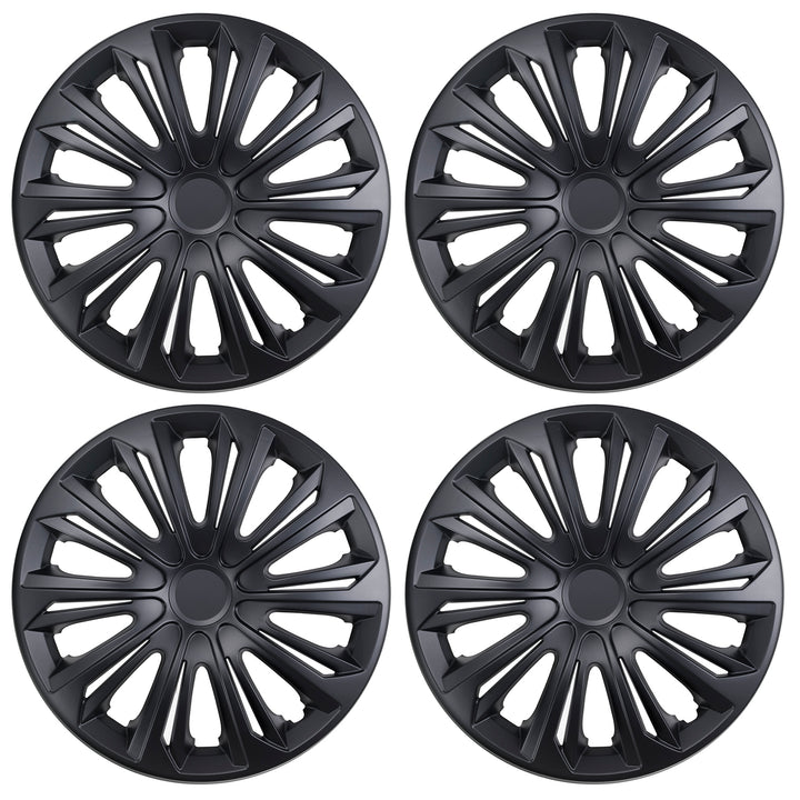Calotas universais 14" NRM STRONG preto fosco 4 peças