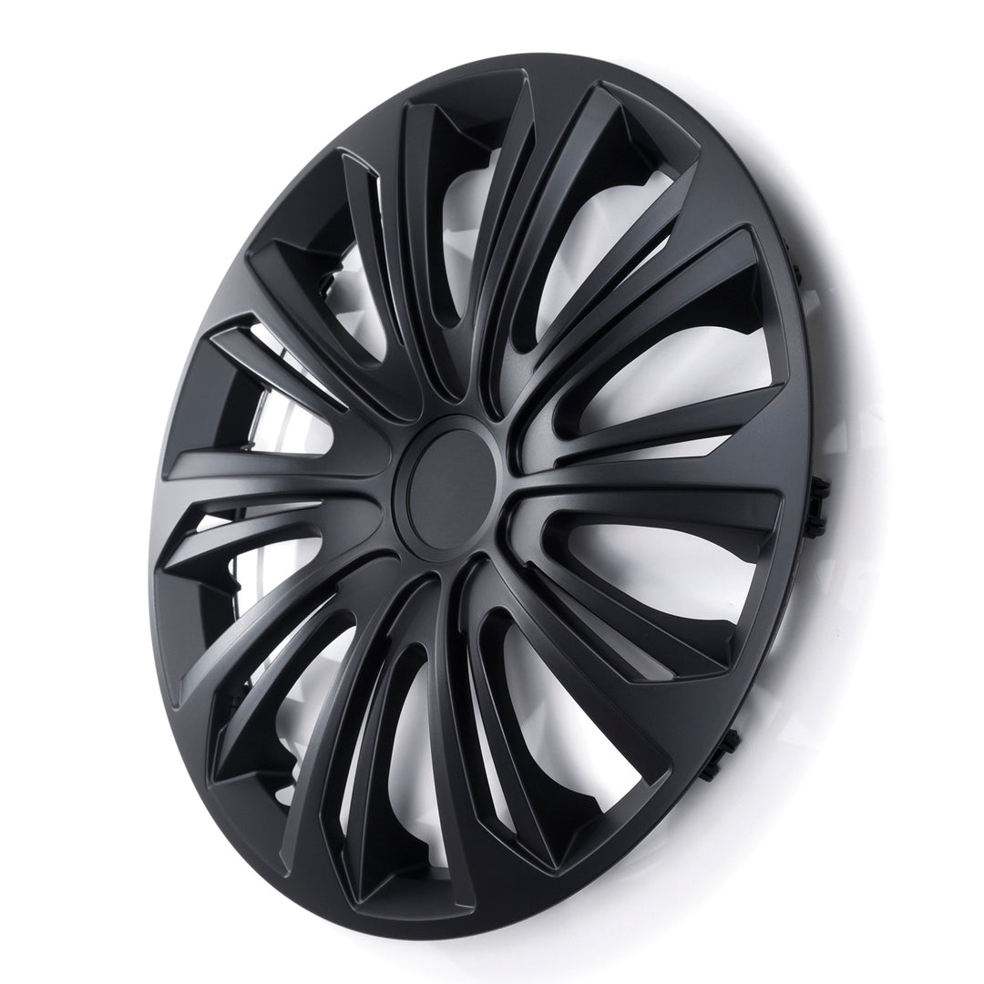 Calotas universais 14" NRM STRONG preto fosco 4 peças