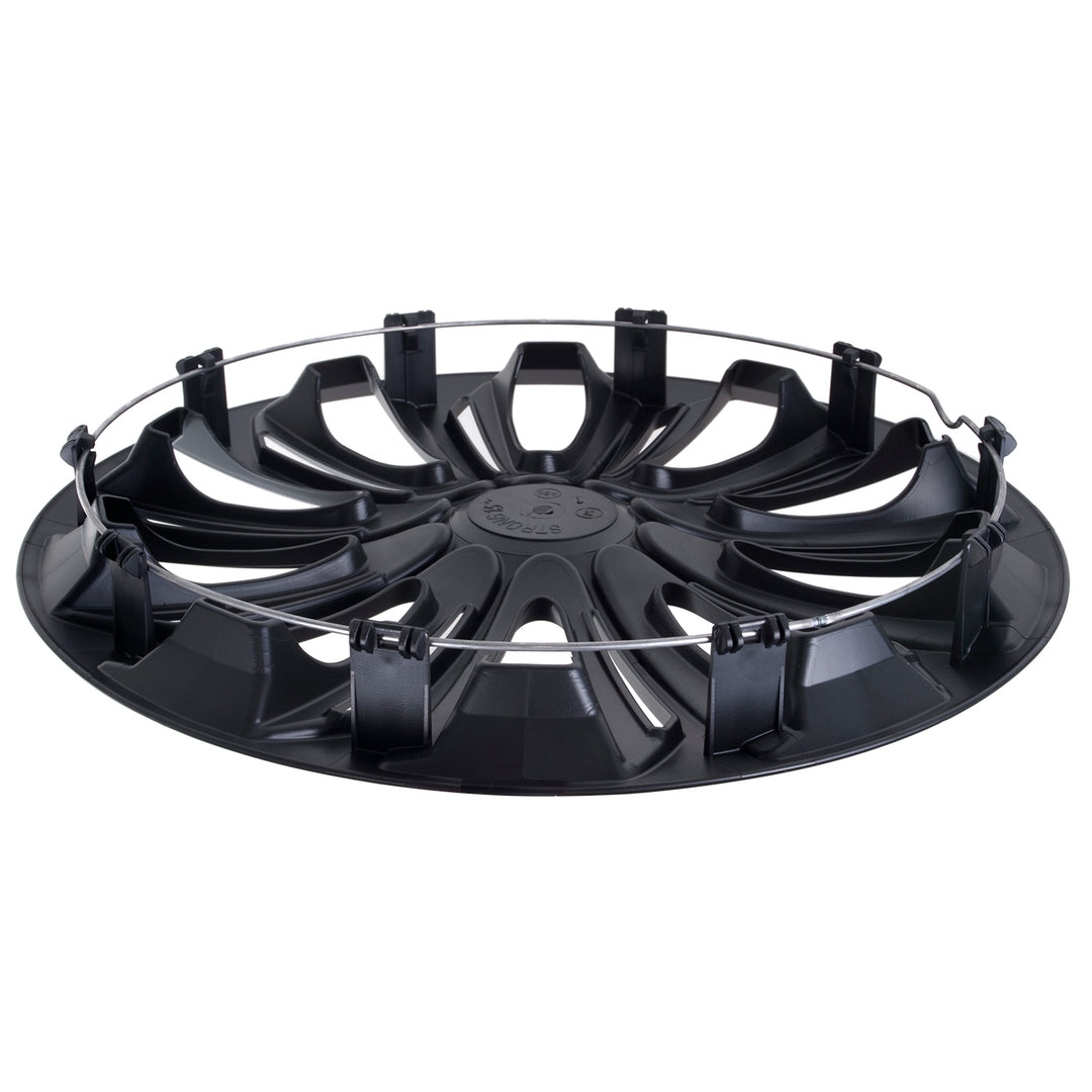 Calotas universais 14" NRM STRONG preto fosco 4 peças