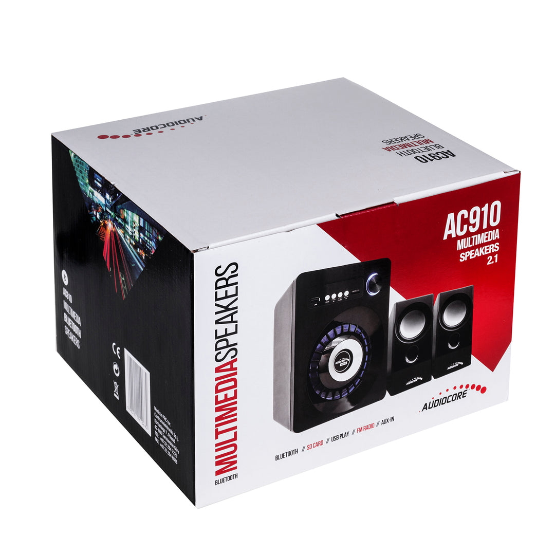 Alto-falante Bluetooth 2.1 Audiocore AC910, rádio FM, entrada para cartão TF, AUX, alimentação USB