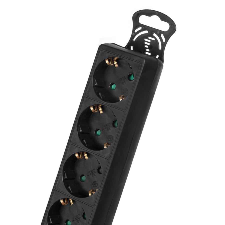Maclean MCE227G regleta de alimentación con interruptor Tomas múltiples Enchufe  Protección infantil Schuko 3500W (5x 5m)