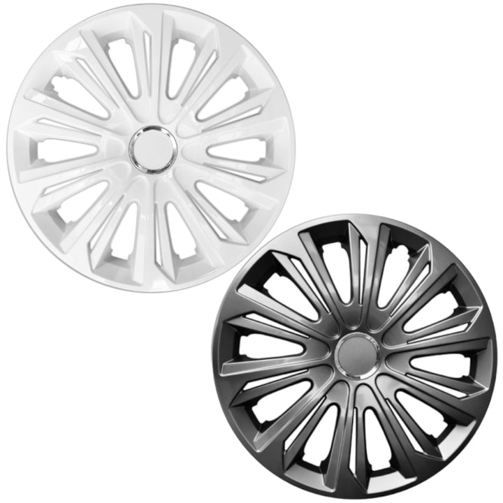 Calotas universais 14" NRM STRONG lacado branco 4 peças