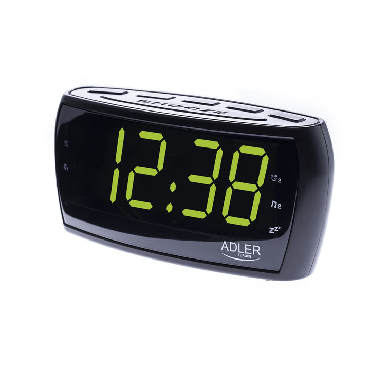 Radio despertador fm/am led reloj adler ad1121 calidad