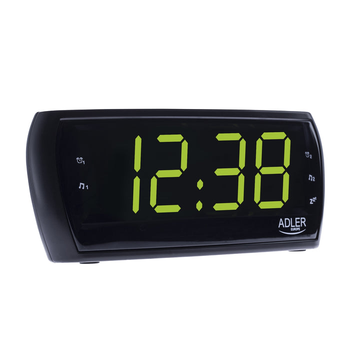 Radio despertador fm/am led reloj adler ad1121 calidad