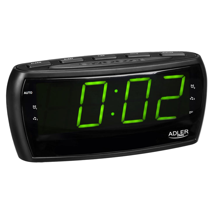 Radio despertador fm/am led reloj adler ad1121 calidad
