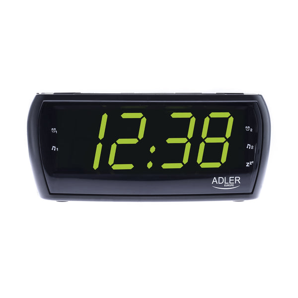 Radio despertador fm/am led reloj adler ad1121 calidad