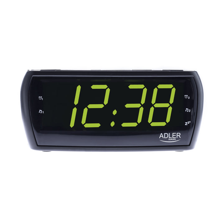 Radio despertador fm/am led reloj adler ad1121 calidad