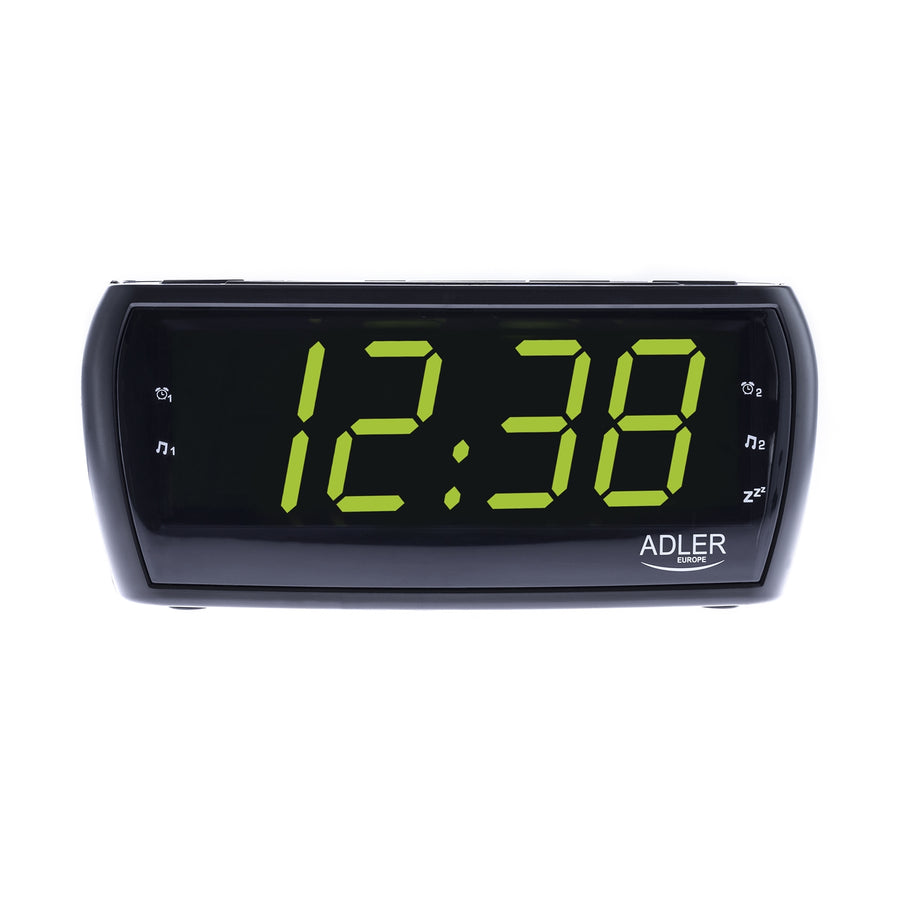 Radio despertador fm/am led reloj adler ad1121 calidad