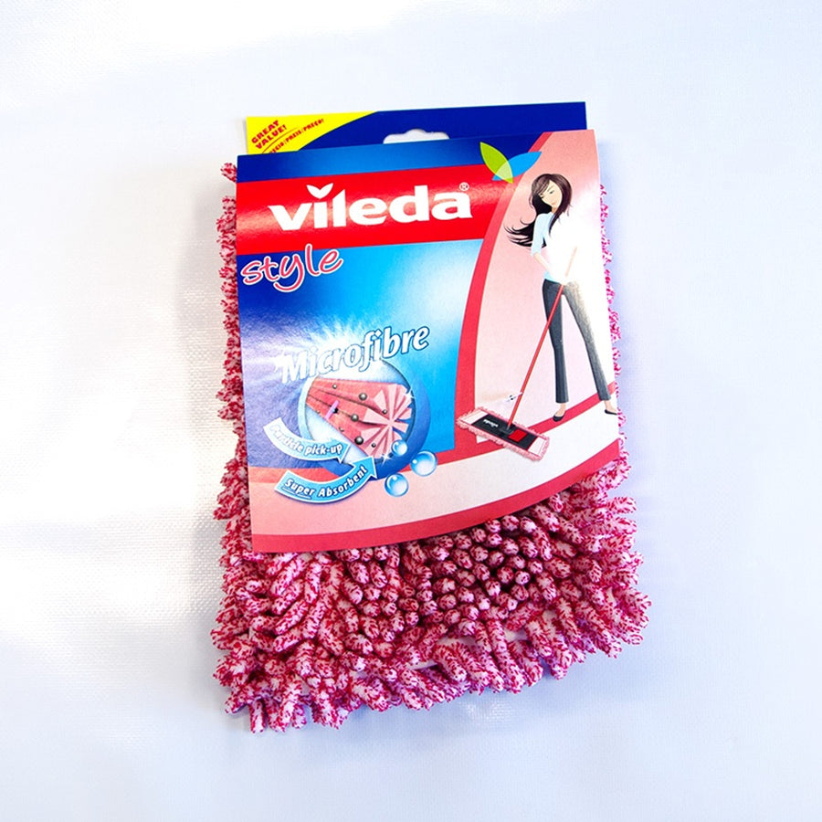 Inserção de esfregona plana Vileda Plush para esfregona plana de qualidade Chenille 3D Style