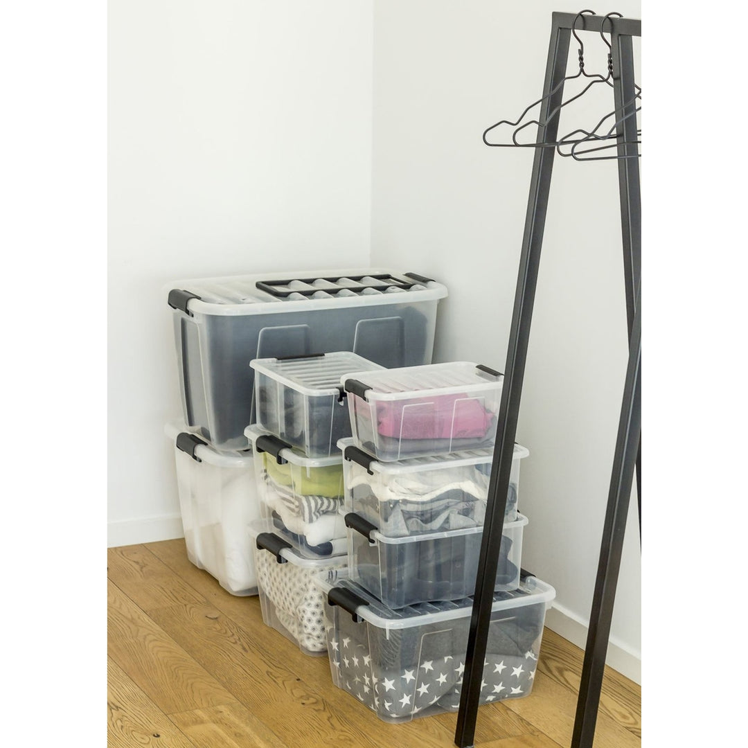 Caja contenedor con tapa Plast Team HOME BOX 30L QUALITY