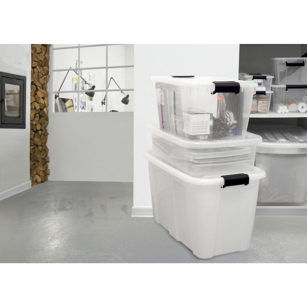 Caja contenedor con tapa Plast Team HOME BOX 30L QUALITY