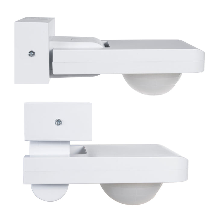 Sensor de movimento infravermelho e crepuscular Maclean MCE243 W, alcance de deteção de 360° até 20 m, proteção IP65 contra água e poeiras, máx. 2000 W, infravermelhos PIR, interno e externo