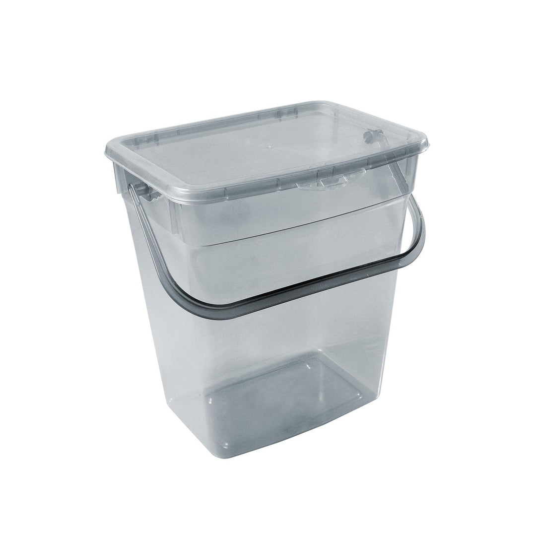 Recipiente para pó transparente cinza Plast Team 10L