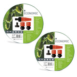 Kit de mangueira de jardim 20m 1/2 "mais sprinkler econômico Cellfast