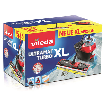 Vileda Spin Mop Conjunto XL ULTRAMAX Turbo Almofada de microfibra de 42 cm